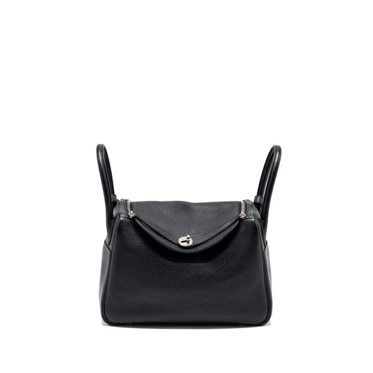 Hermes Lindy 30 Clemence Black SHW Stamp C