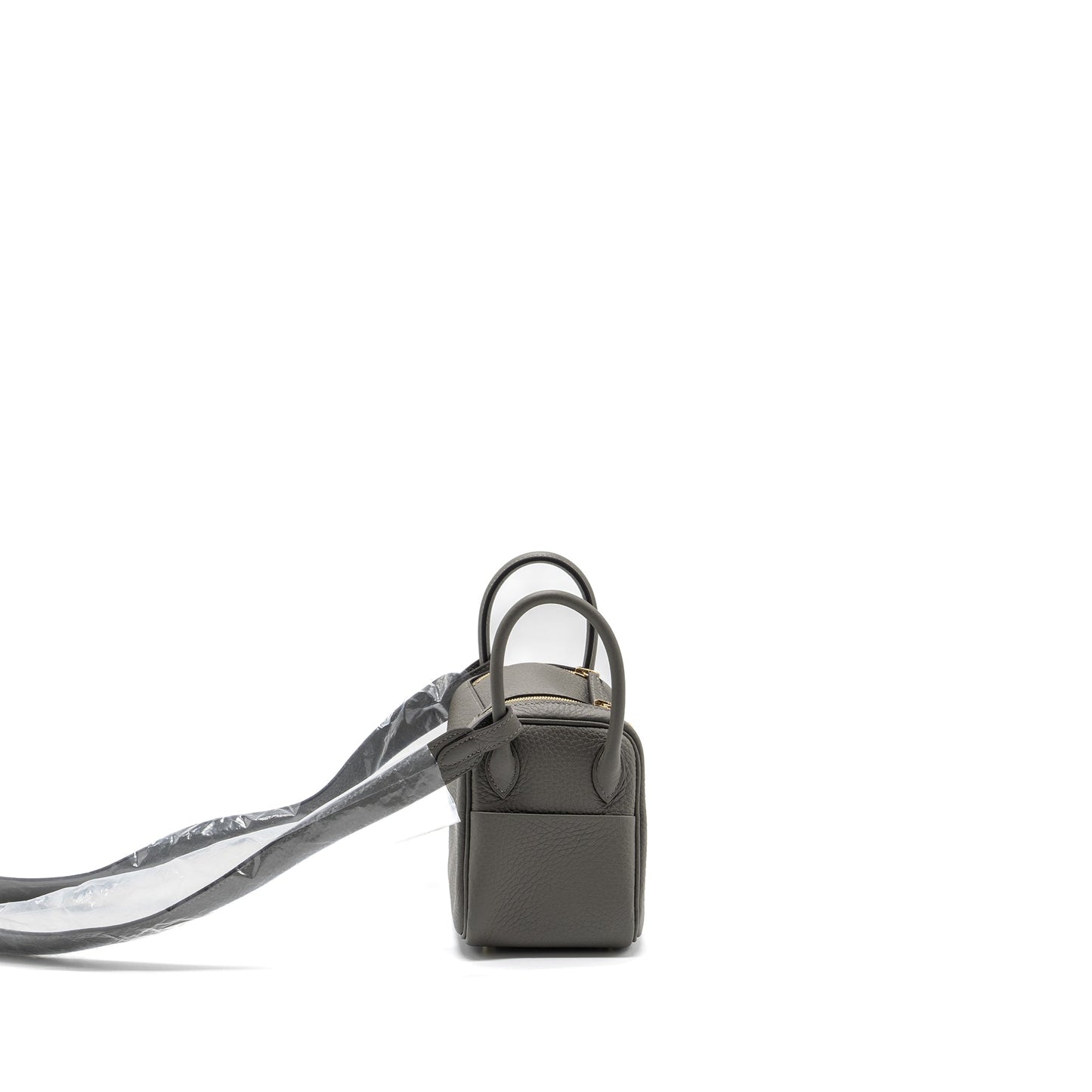 Hermes mini lindy clemence gris Meyer GHW stamp U