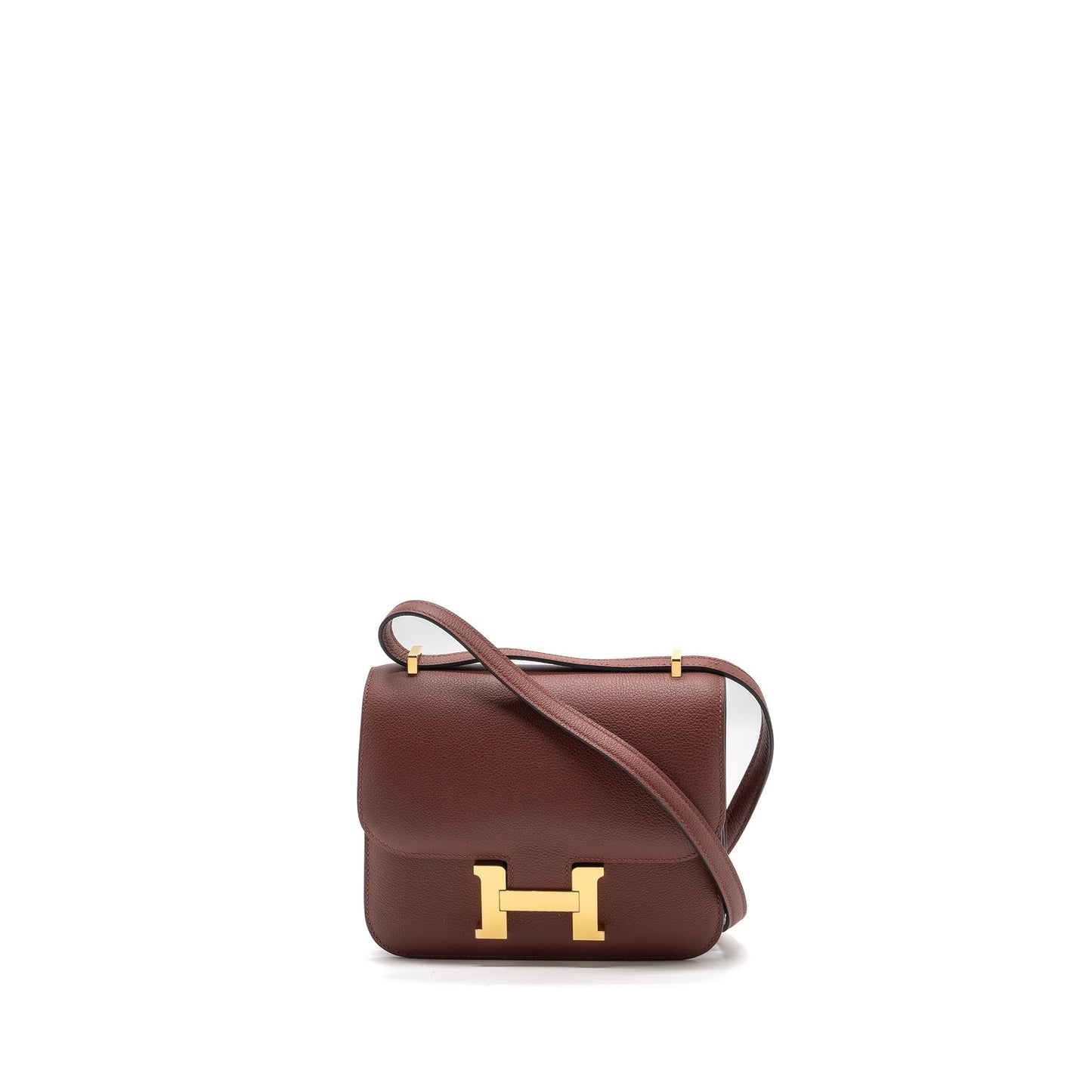 Hermes Mini Constance Evercolour Rouge H GHW Stamp Z
