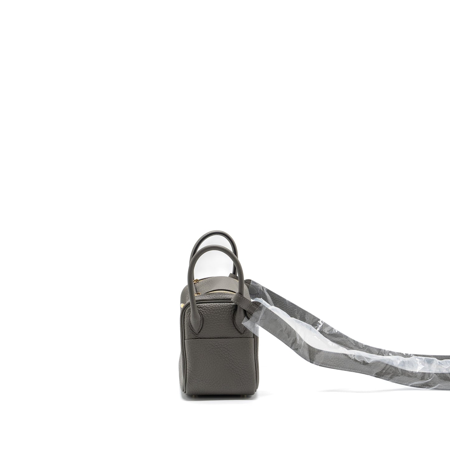 Hermes mini lindy clemence gris Meyer GHW stamp U