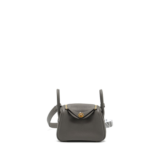 Hermes mini lindy clemence gris Meyer GHW stamp U