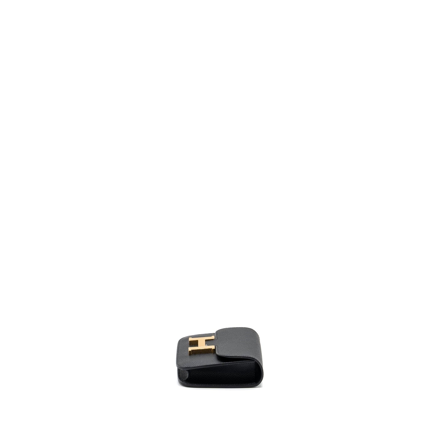 Hermes Constance Slim Wallet Epsom Black GHW Stamp U