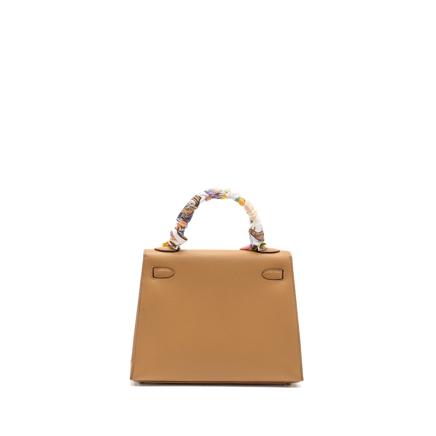 Hermes Kelly 25 Epsom 4B Biscuit SHW Stamp U