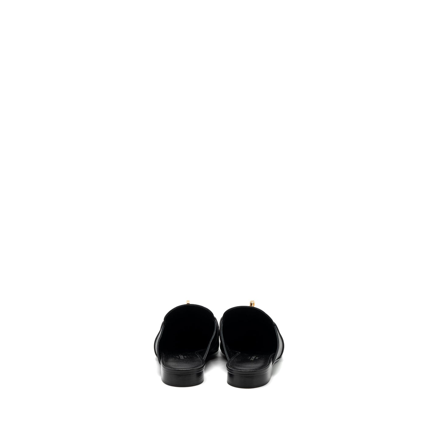 Hermes Size 37 oz mule goatskin black RGHW