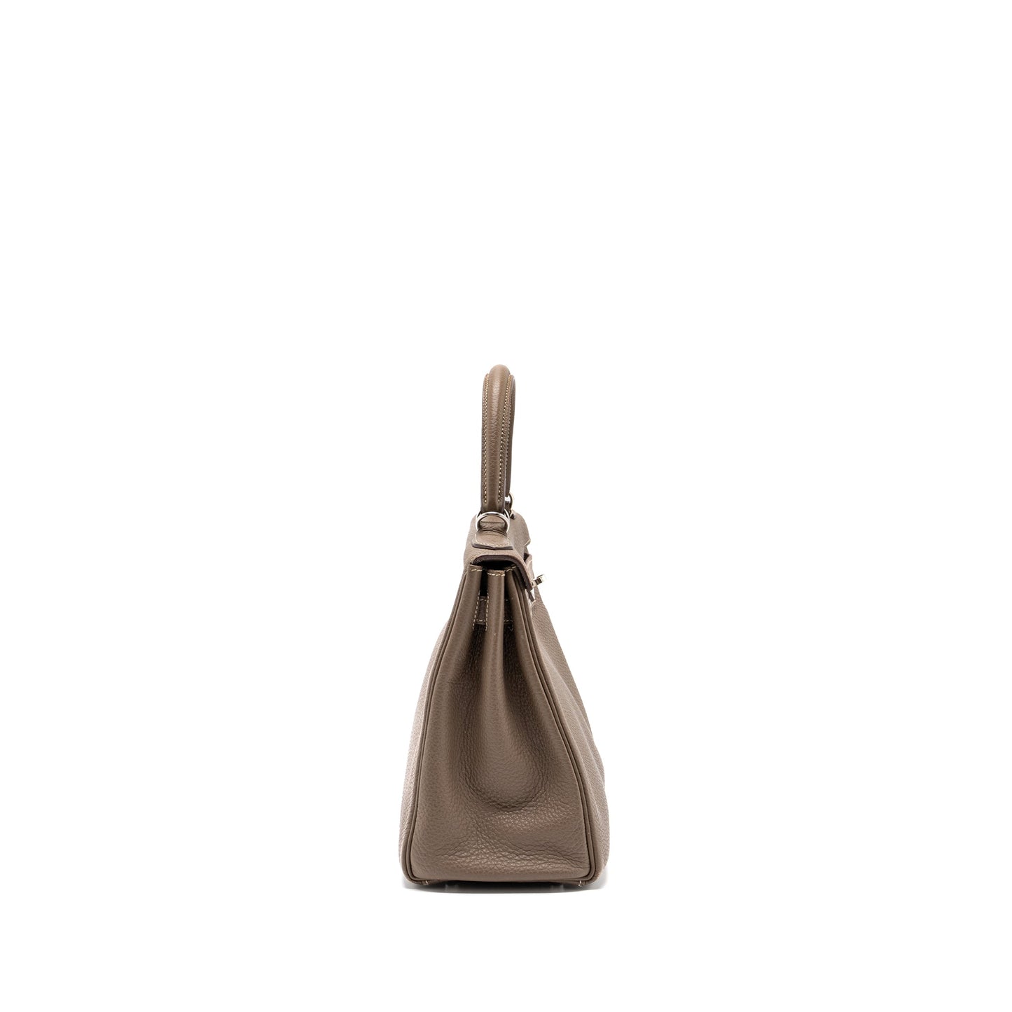 Hermes Kelly 28 Togo Etoupe SHW Stamp T