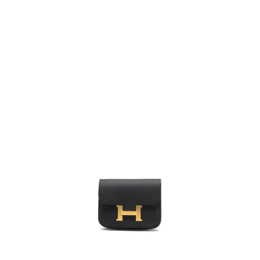 Hermes Constance slim Epsom black GHW Stamp B