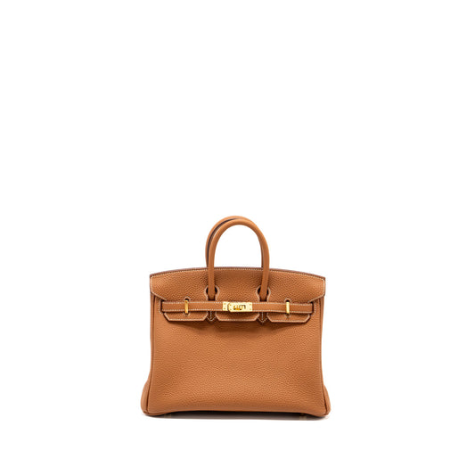 Hermes Birkin 25 Togo Gold GHW Stamp Y