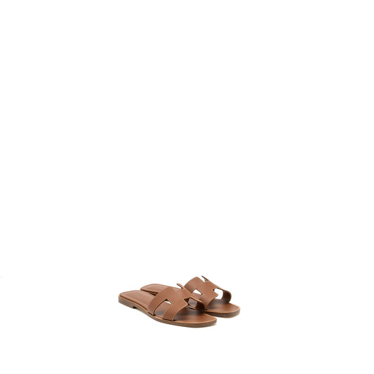 Hermes Size 36 oran sandals calfskin gold