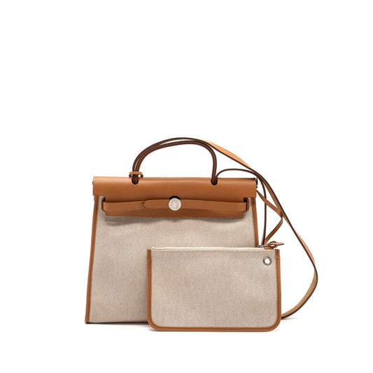Hermes Herbag 31 Canvas/hunter Multicoloured SHW Stamp Square M