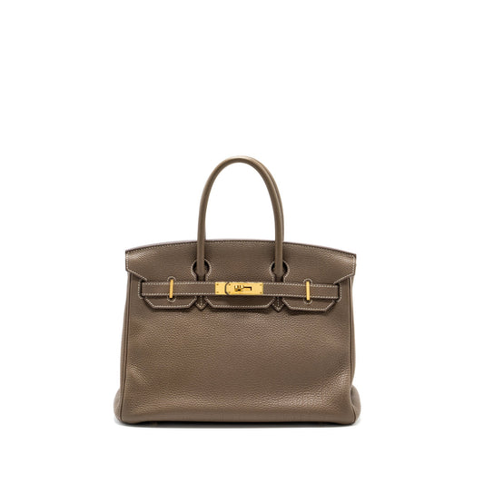 Hermes birkin 30 togo etoupe GHW stamp square O