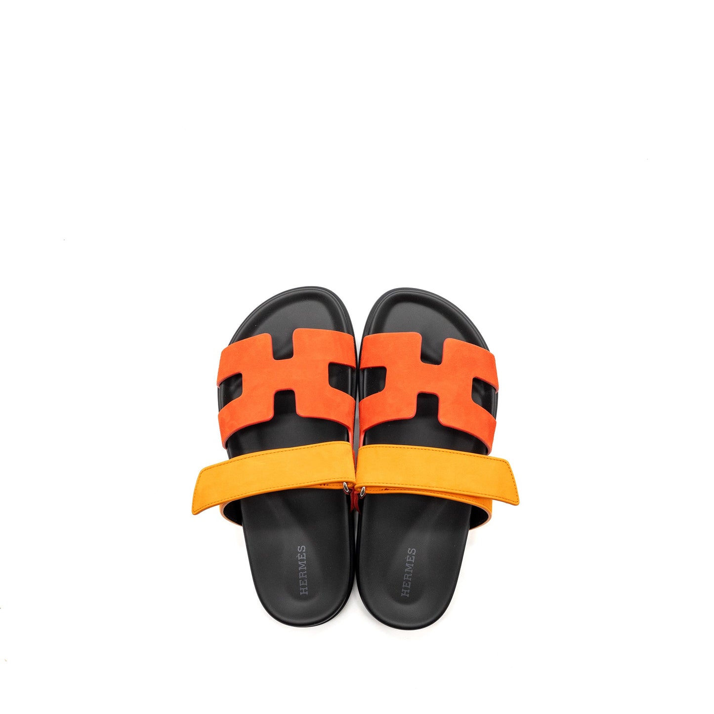 Hermes size 37.5 chypre sandal suede multicolour