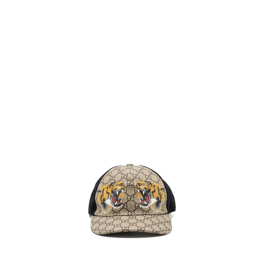 Gucci size M 58cm GG canvas tiger print baseball cap
