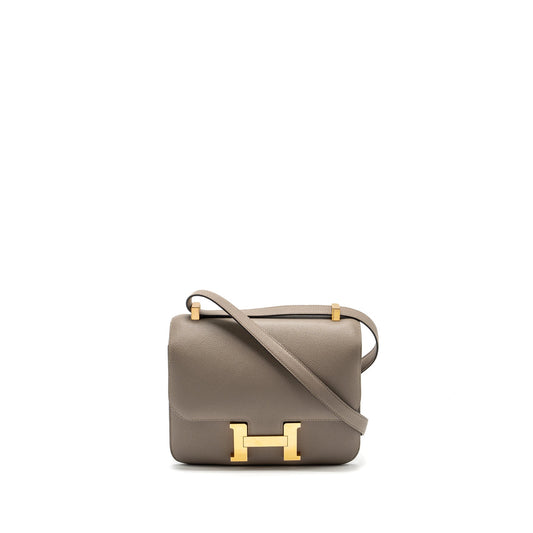Hermes constance 24 epsom Gris Asphalte GHW stamp C