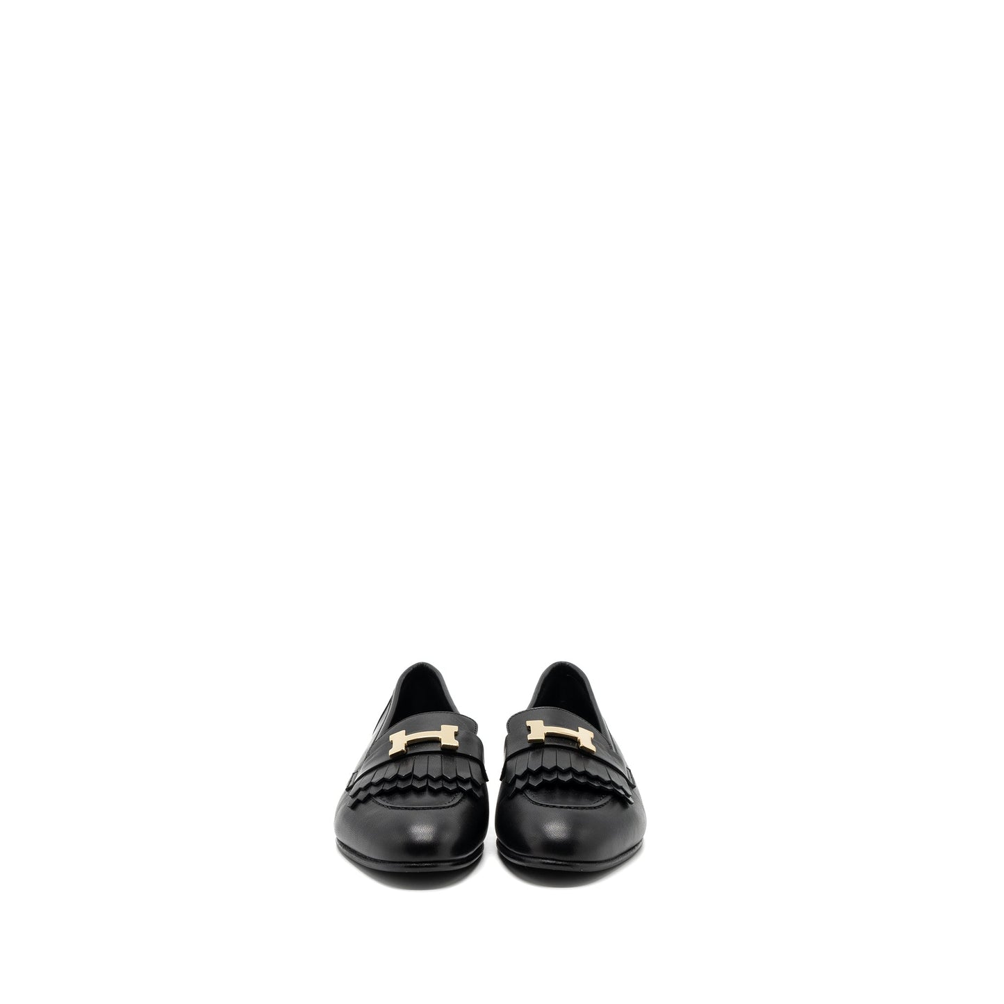 Hermes size 36.5 royal loafer calfskin black GHW