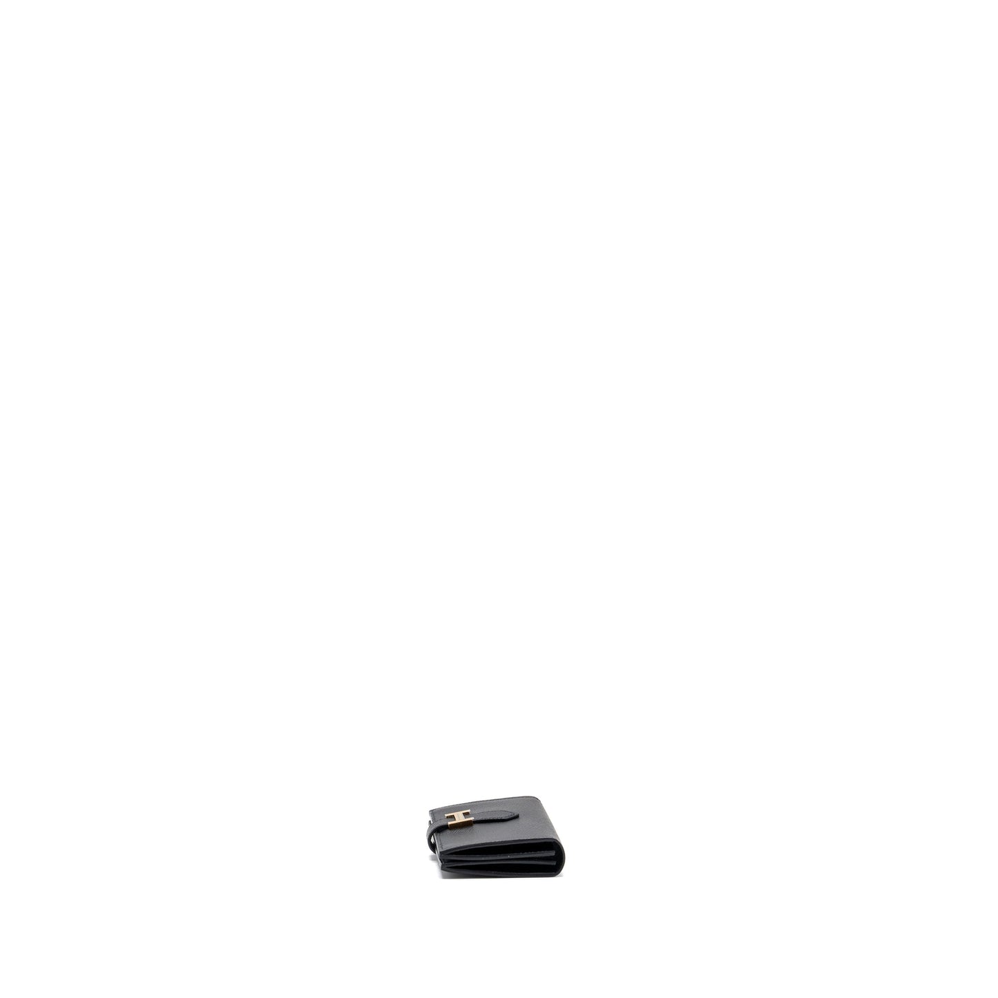 Hermes Bearn Card Holder Epsom Black GHW Stamp Z