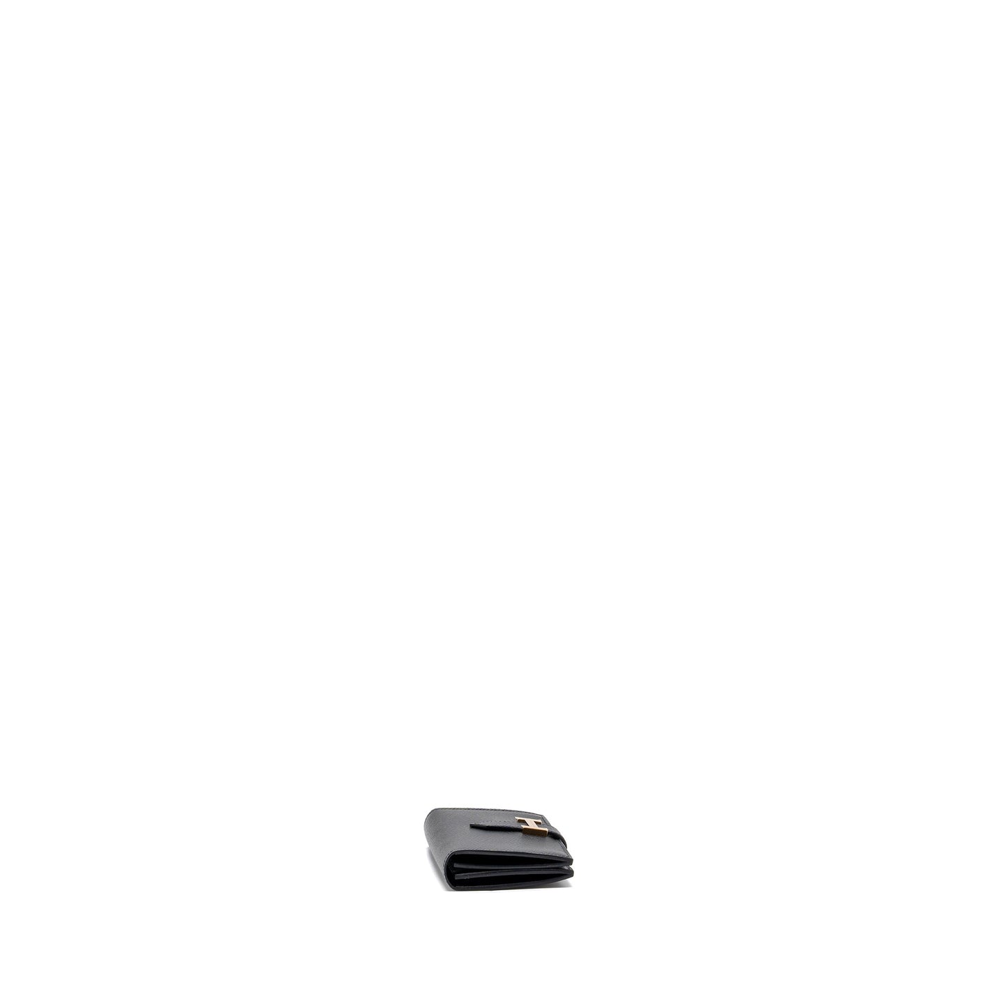 Hermes Bearn Card Holder Epsom Black GHW Stamp Z