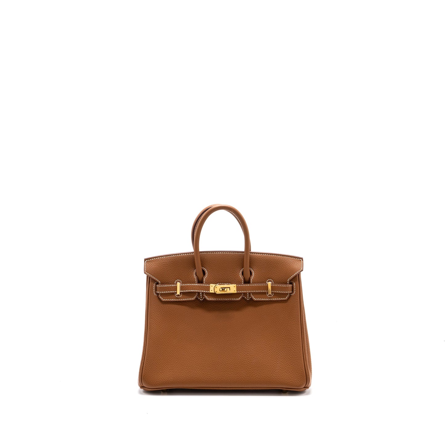 Hermes birkin 25 togo gold GHW stamp X