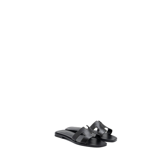 Hermes size 36.5 oran sandal black