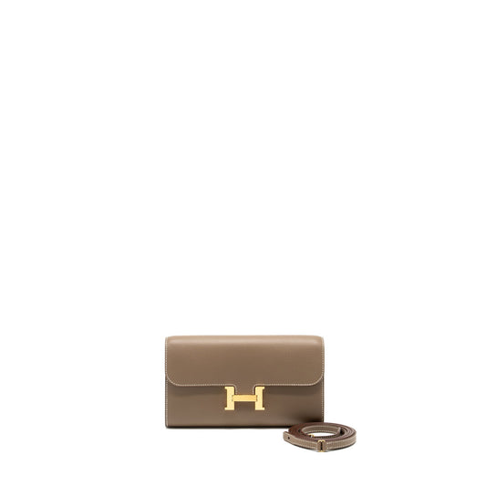 Hermes Constance To Go Evercolor Etoupe GHW Stamp B