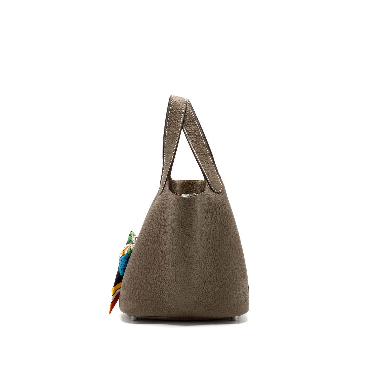 Hermes picotin 18 lock bag clemence etoupe SHW stamp Z