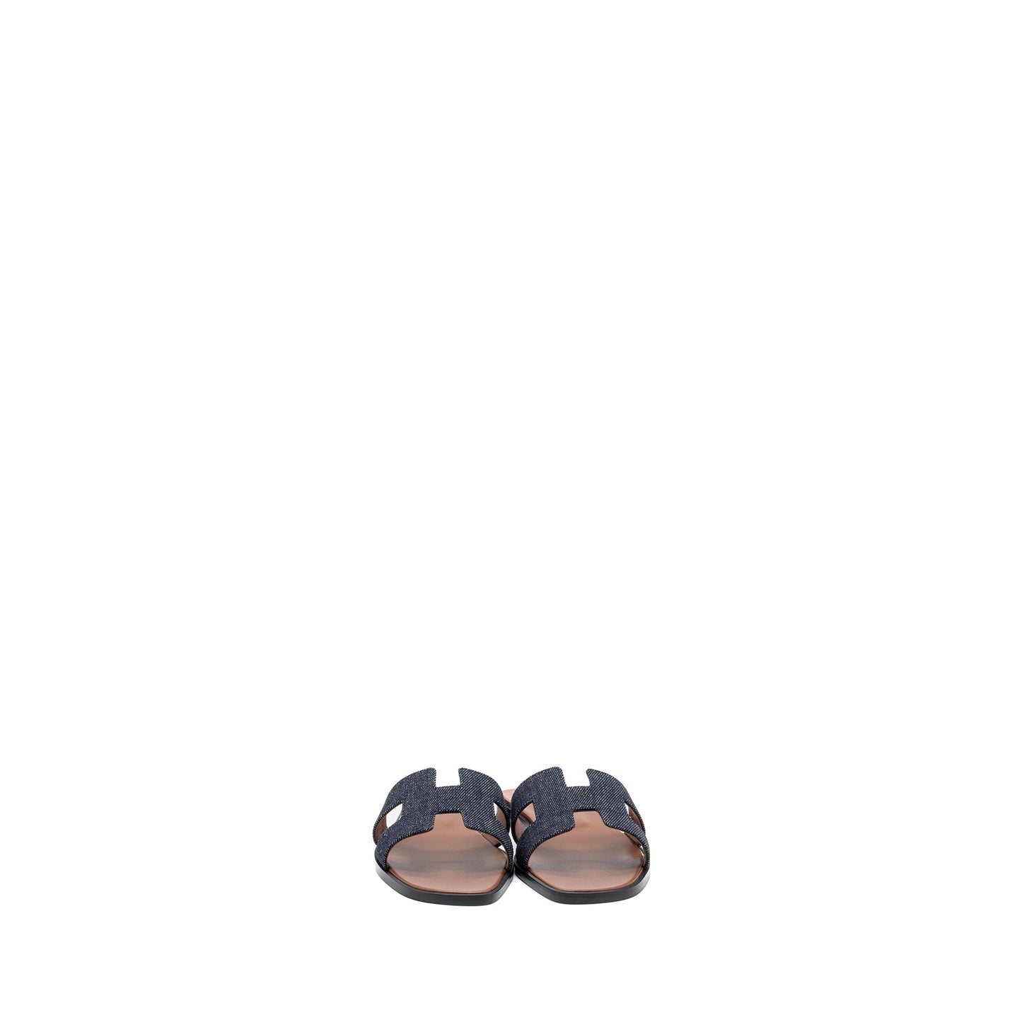 Hermes Size 36.5 Oran Sandals Bleu Brut