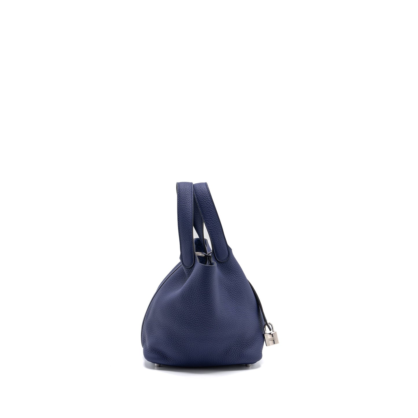 hermes picotin 18 lock bag clemence Blue Encre SHW stamp C