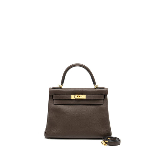Hermes kelly 28 togo C4 Ecorce GHW stamp Square R