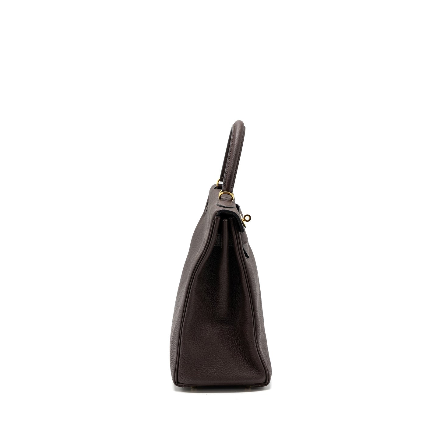 Hermes kelly 35 togo chocolate GHW stamp D