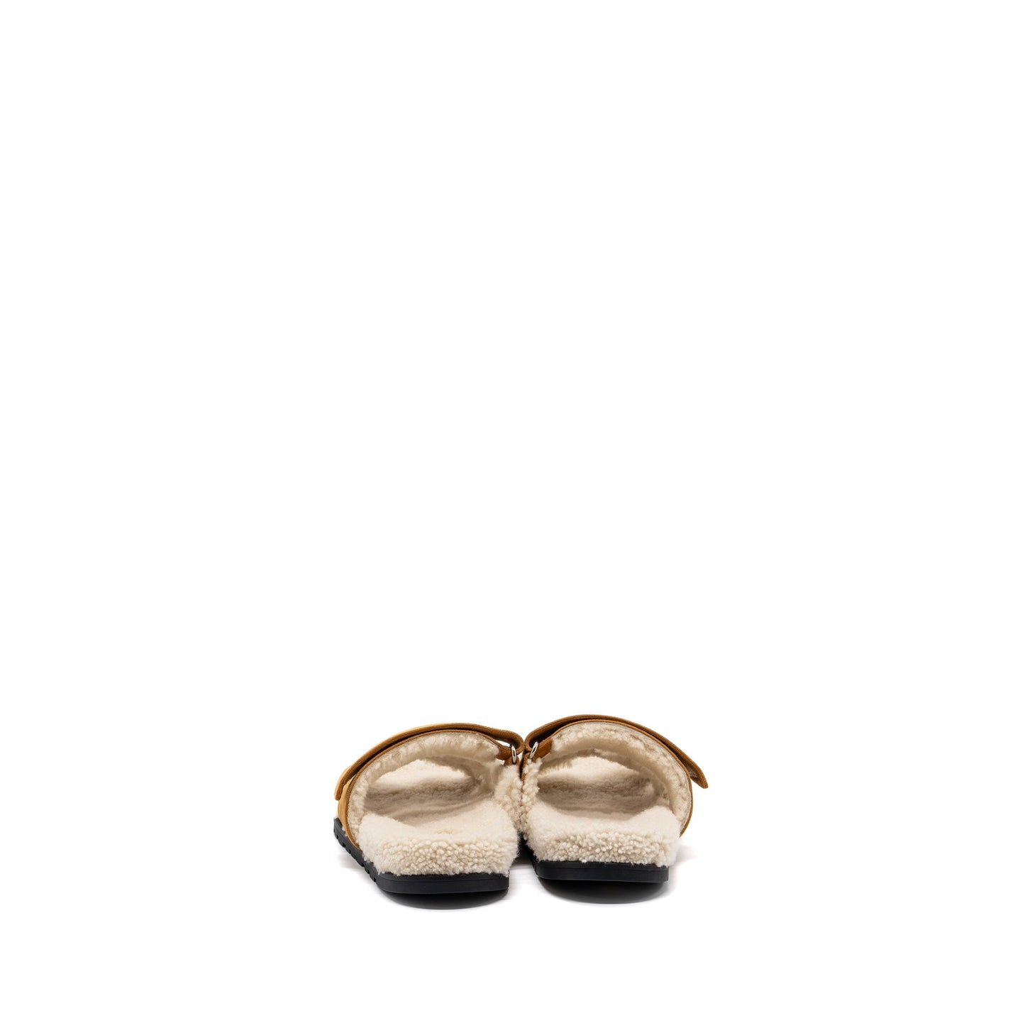 Hermes size 41 chypre sandal calfskin / shearling gold