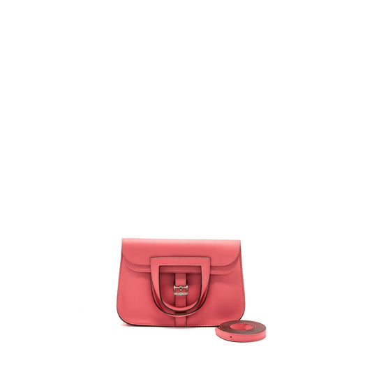 Hermes Mini Halzan 22 Swift Rose Azalee SHW Stamp A