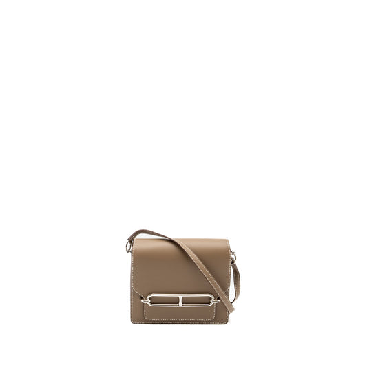 Hermes Mini Roulis Swift Etoupe SHW Stamp Y