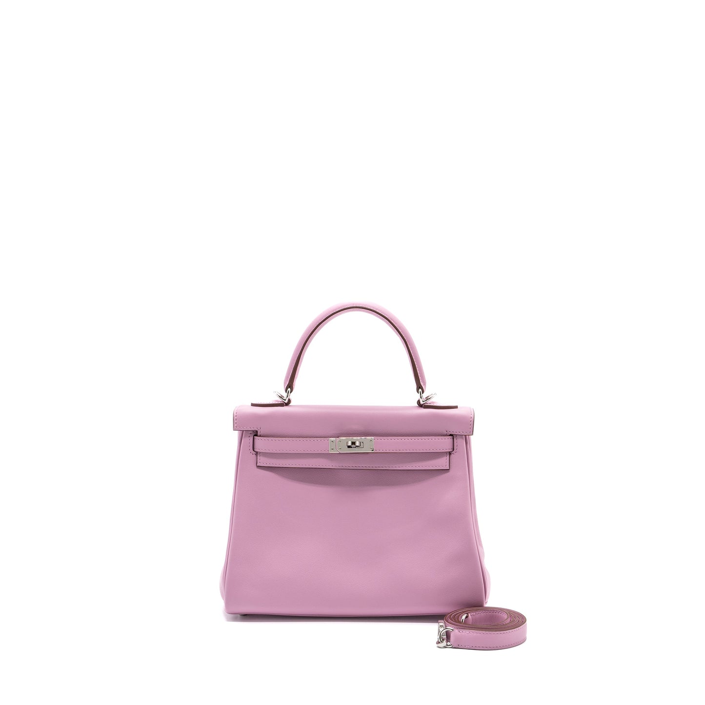 Hermes Kelly 25 Swift X9 Mauve Sylvestre SHW Stamp Z