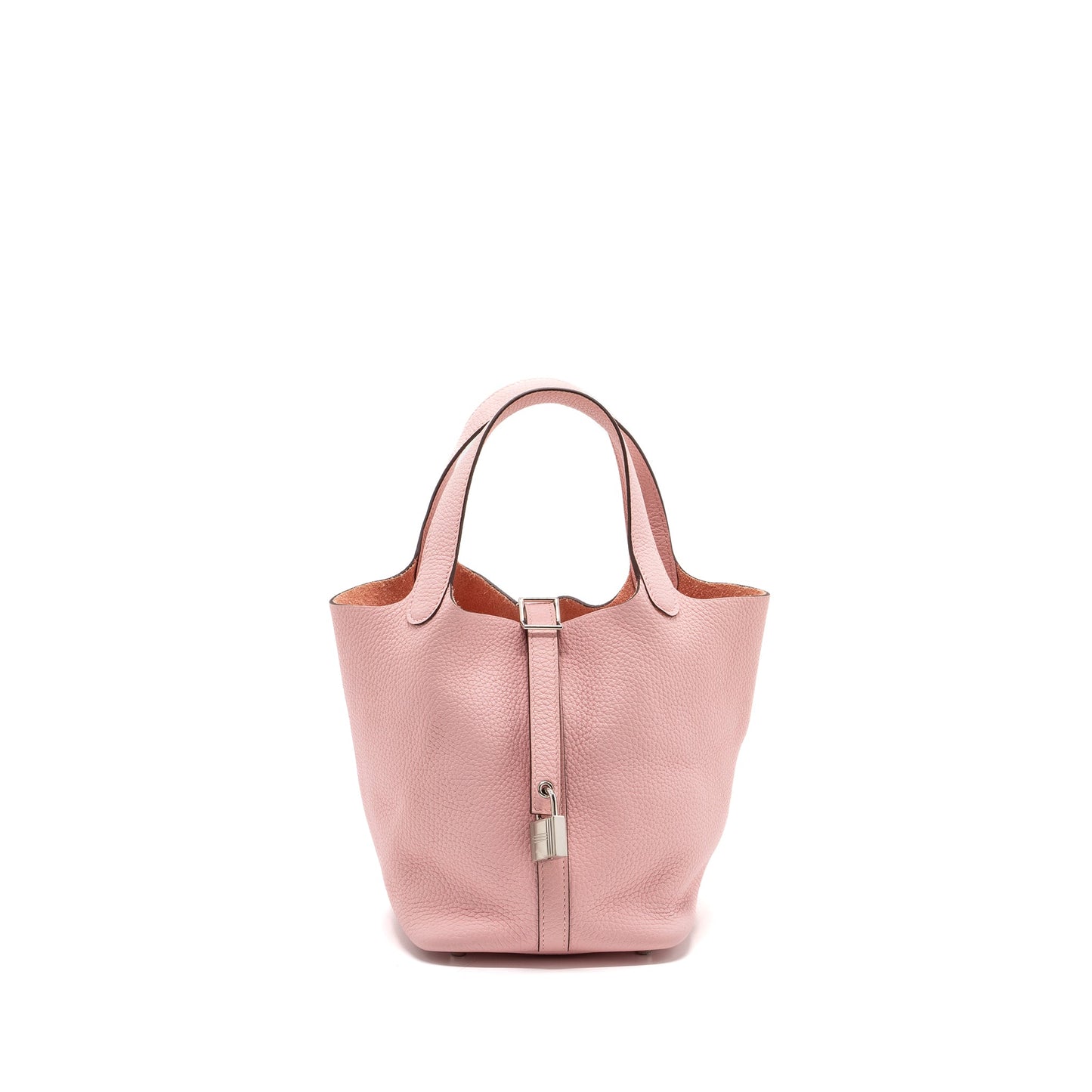 Hermes Picotin 18 Lock Bag Clemence 3Q Rose Sakura SHW Stamp Z