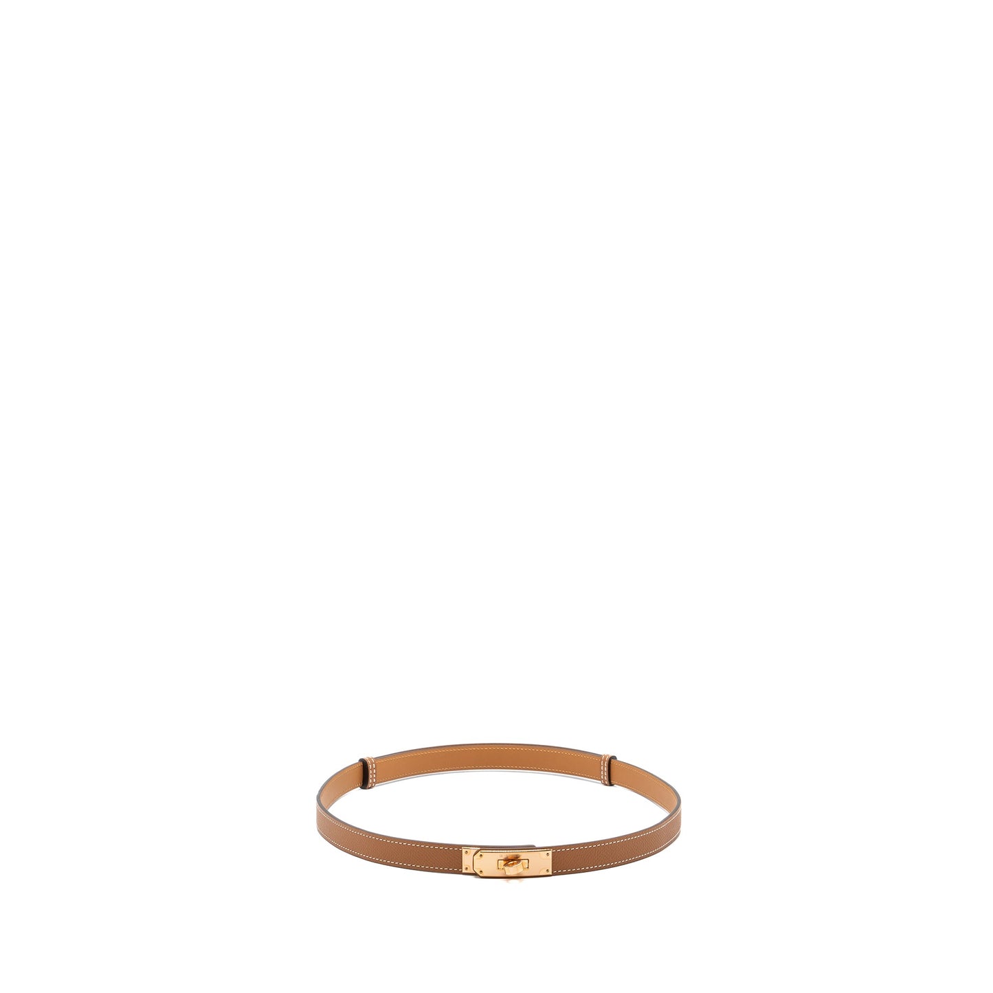 Hermes kelly 18 belt epsom gold RGHW stamp Z