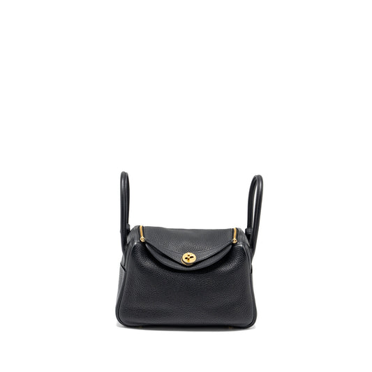 Hermes Lindy 26 Clemence Black GHW Stamp D