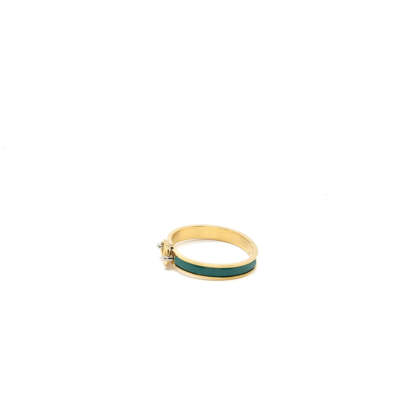 Hermes size PM Mini Clic Chaine d'Ancre bracelet vert Bluetu GHW