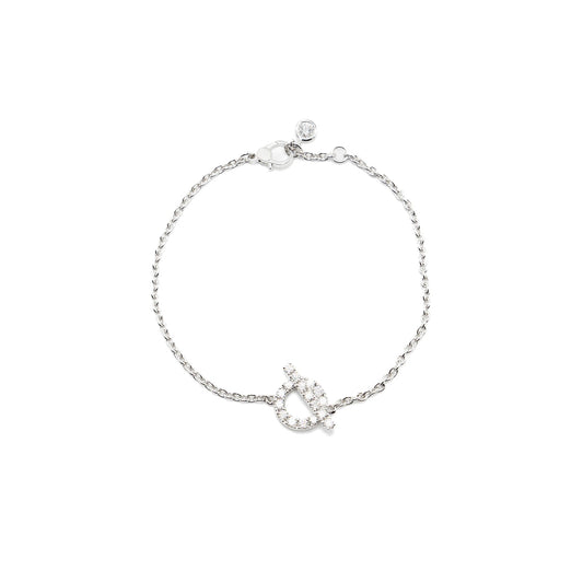 HERMES SIZE ST FINESSE BRACELET WHITE GOLD DIAMONDS