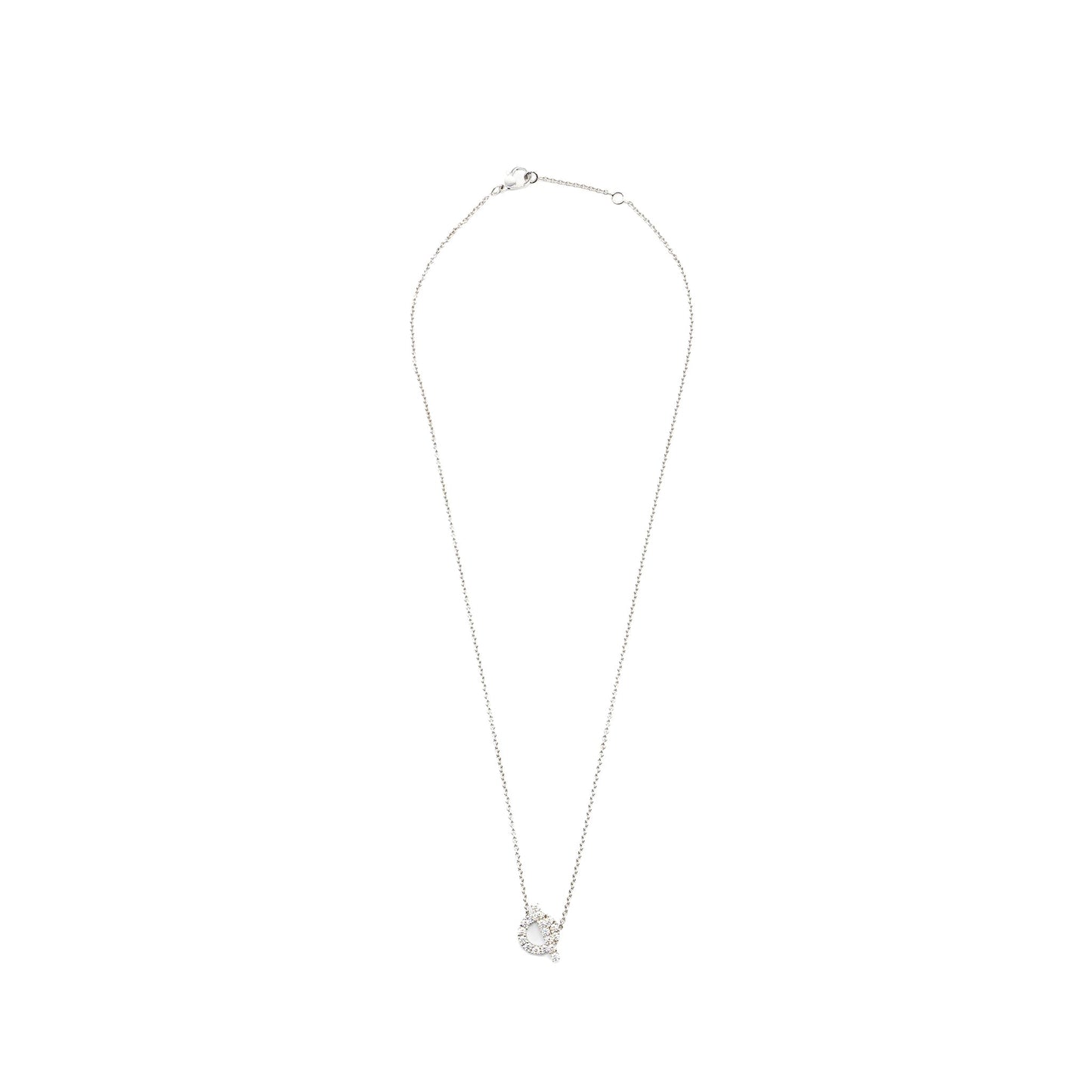 HERMES FINESSE NECKLACE WHITE GOLD DIAMONDS