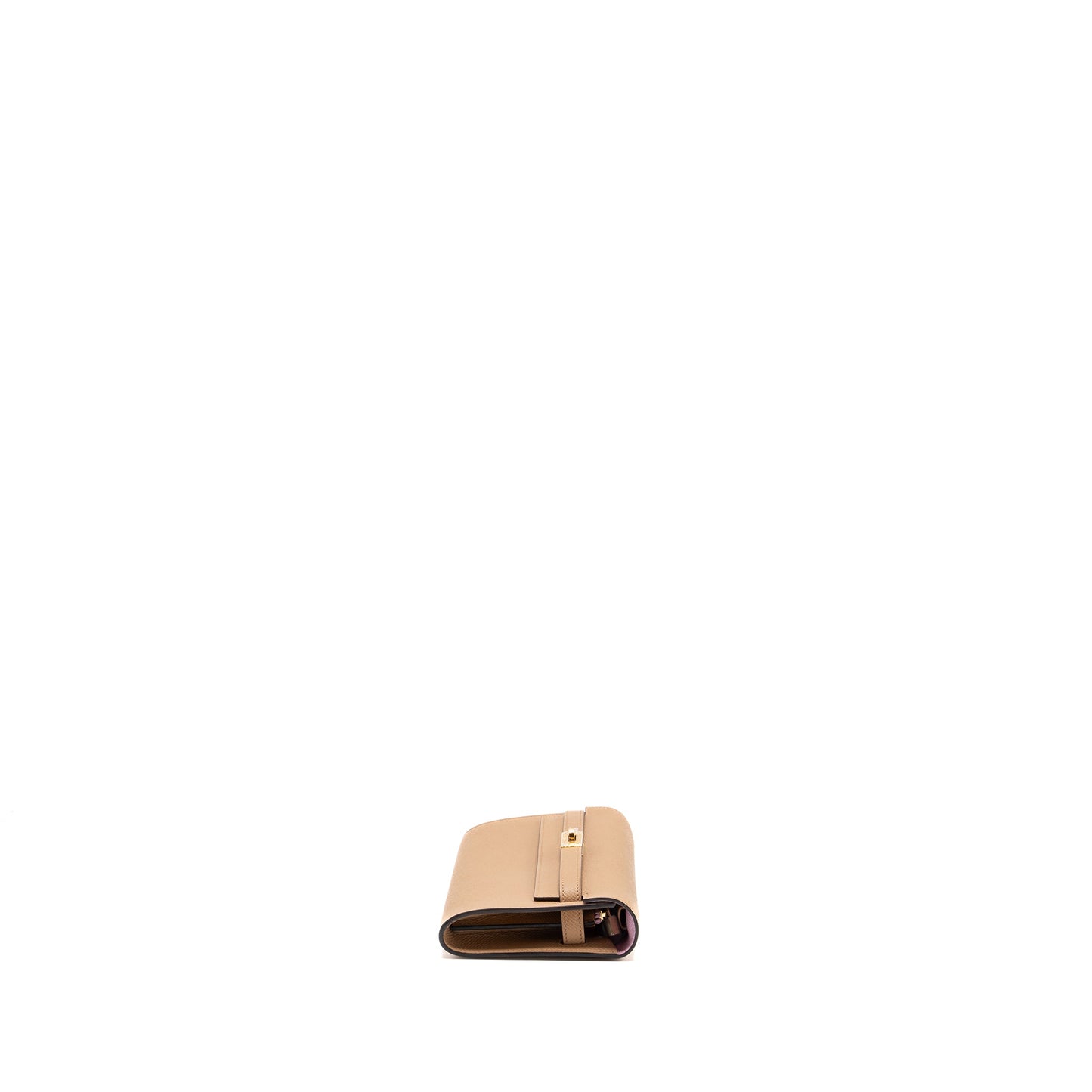 Hermes Kelly To Go Epsom Chai/ Mauve Sylvestre GHW Stamp B