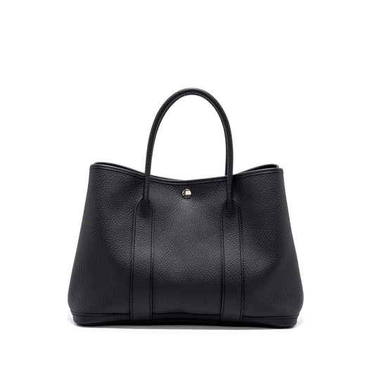 Hermes Garden Party 36 Country Black SHW Stamp X