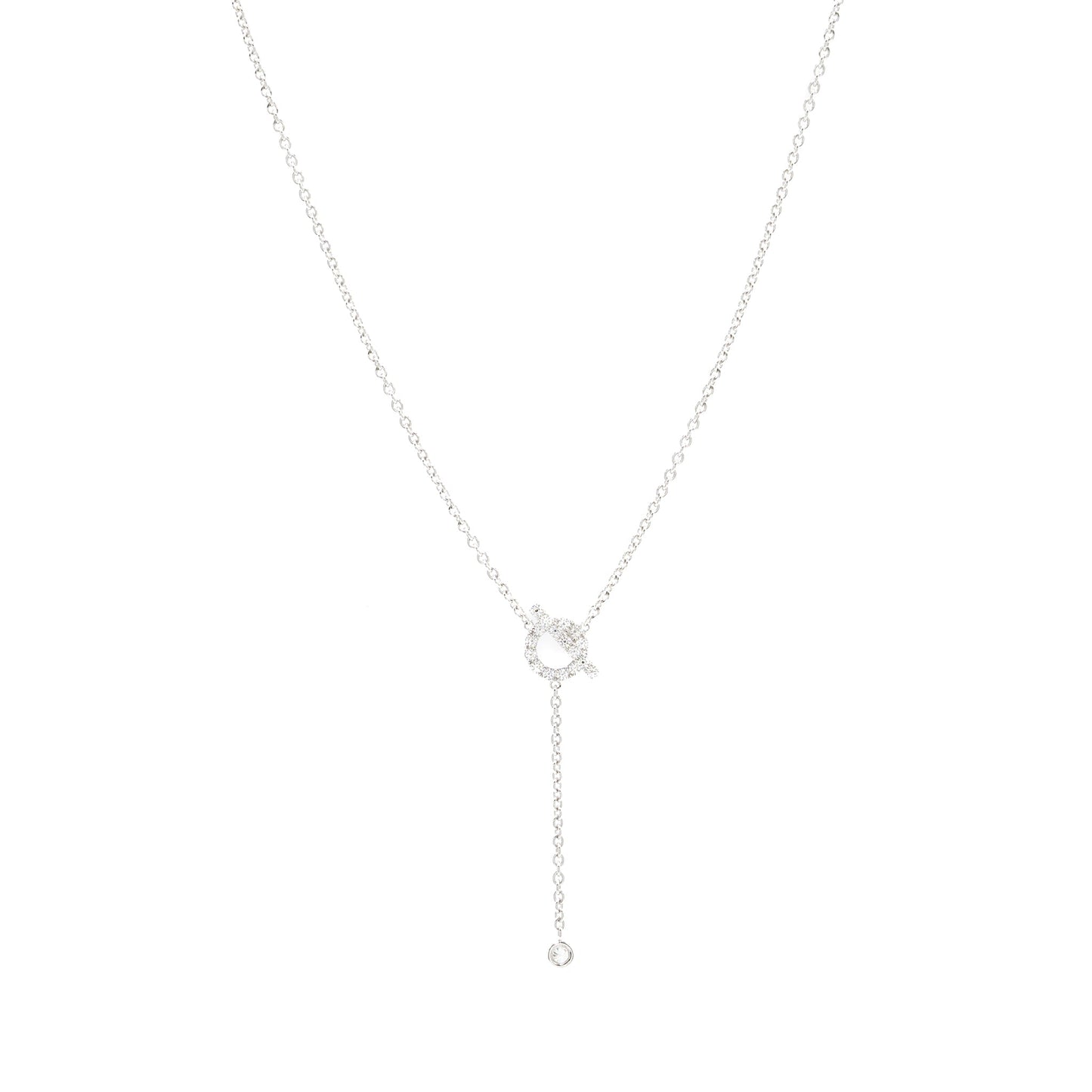 Hermes Finesse Necklace White Gold With Diamonds