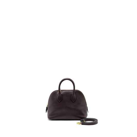 Hermes mini bolide evercolor rouge sellier / mauve sylvestre GHW stamp Z