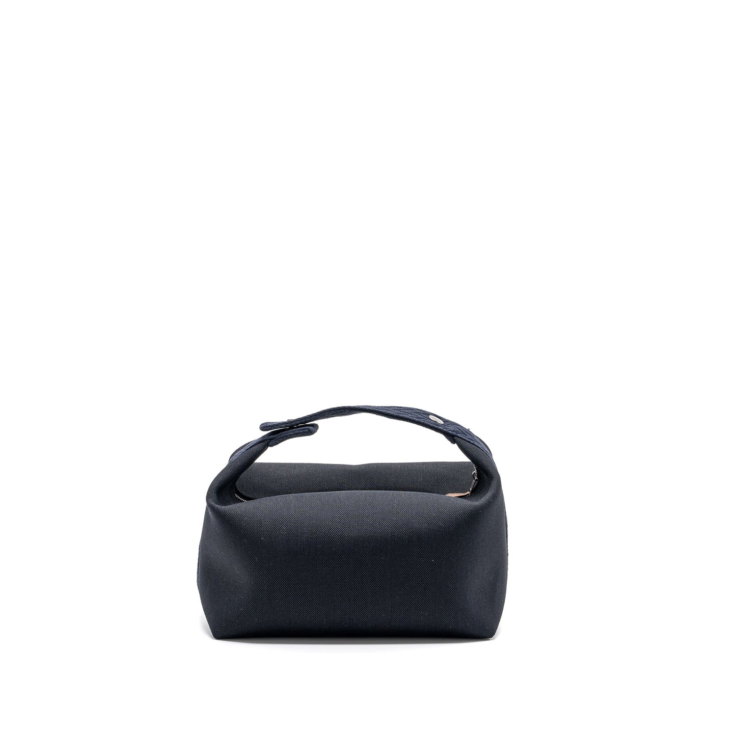 Hermes Trousse De Toilette Bride A Brac Travel Pouch Canvas Black/Blue Nuit SHW