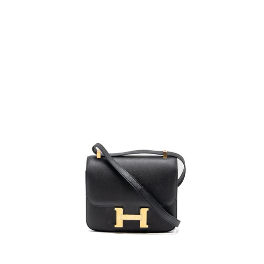 Hermes Constance 24 epsom black RGHW Stamp A
