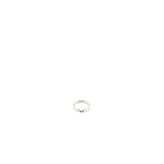Hermes size 55 ever herakles wedding band white gold, diamonds