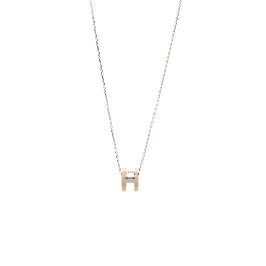 Hermes Pop H Pendant Marron Glace SHW