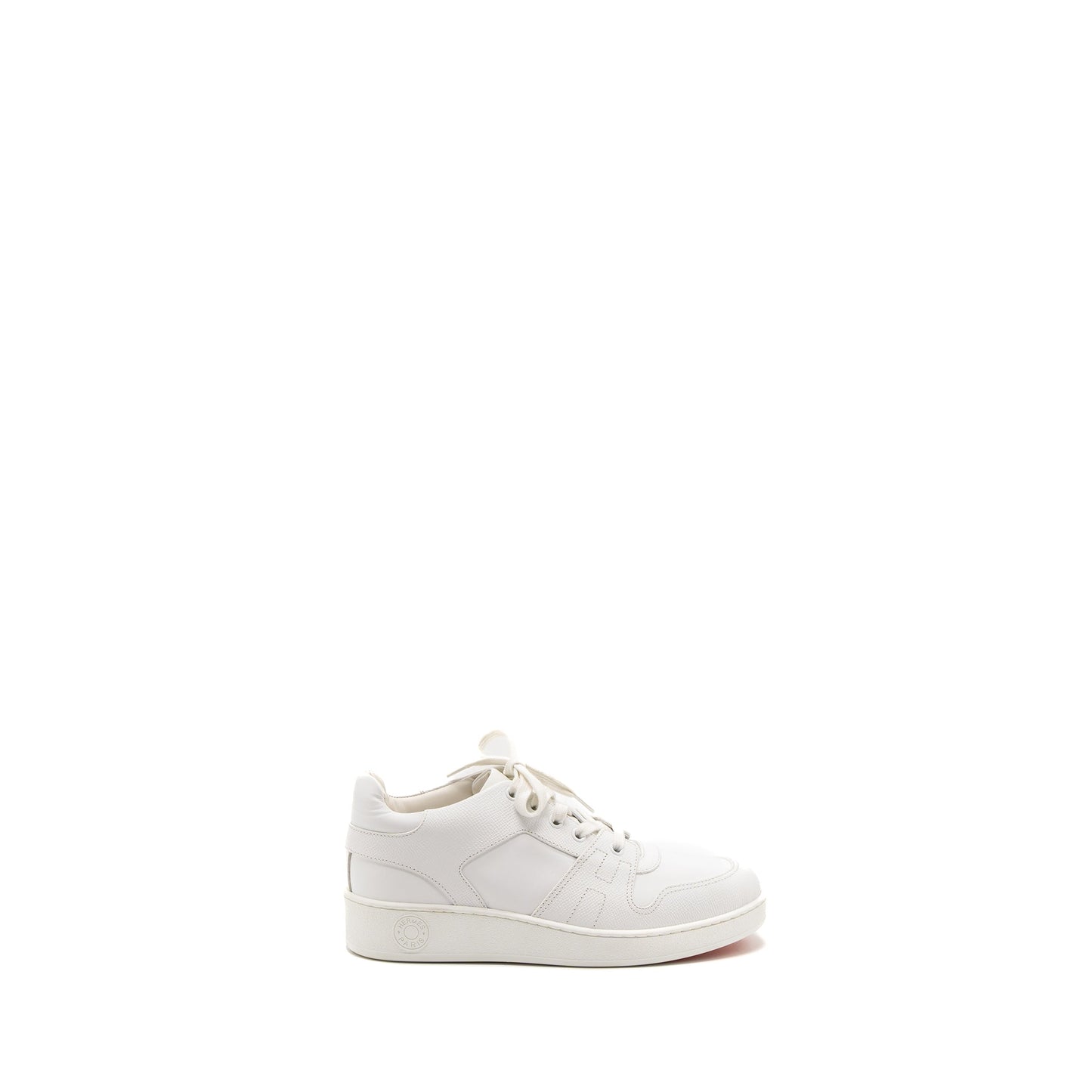 Hermes Size 37.5 Femme Free Sneaker Epsom/Calfskin Blanc