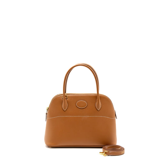 Hermes Bolide 27 Epsom Gold GHW Stamp Y