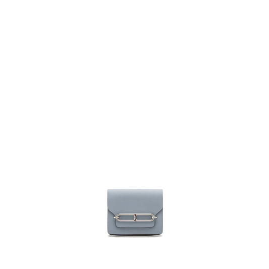 Hermes Roulis Slim Evercolor J7 Blue Lin SHW Stamp U