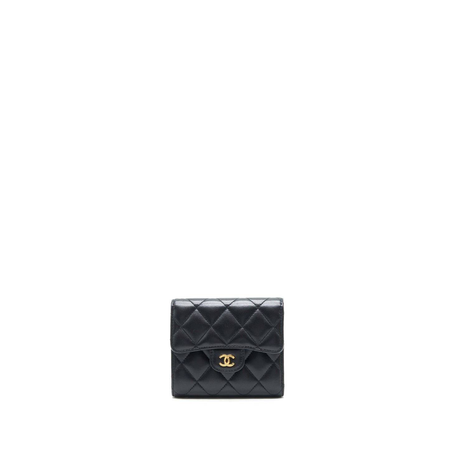 Chanel Classic Flap Wallet Lambskin Black GHW